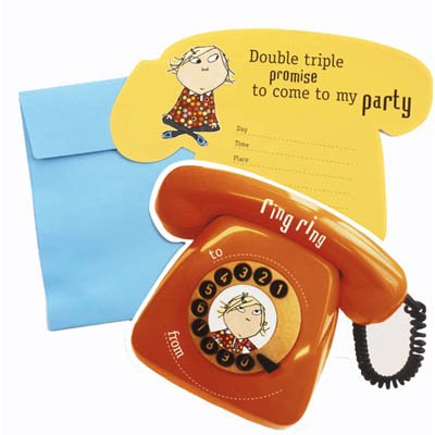 Charlie & Lola Party Invitations - Set of 10