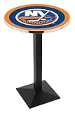42" New York Islanders Bar Height Pub Table - Square Base