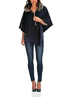 Bleu Marine Poncho (Azul Marino)