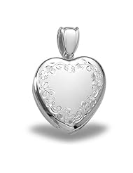 Sterling Silver "Premium Weight" Heart Locket 1 inch x 1 inch in Sterling Silver