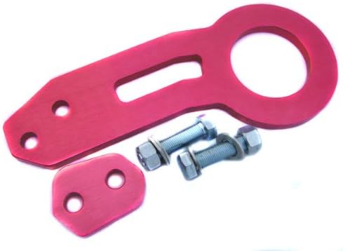 Fastwayracer TH-R-RD, JDM FWR Red CNC Aluminum Towing Rear Tow Hook