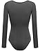 FPT Womens Basic Long Sleeve Bodysuit CHARCOAL MEDIUM