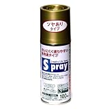 アサヒペン スプレー 100ml ツヤあり ゴールド