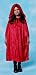 35in Velveteen Cloak w/ Hood (Red) Child Halloween Costume Accessory(DF8)