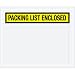Aviditi PL452 Panel Face Envelope, "Packing List Enclosed", 4-1/2" Length x 5-1/2" Width, Yellow (Case of 1000)