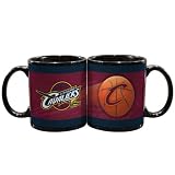 NBA Cleveland Cavaliers 11-Ounce Black Sportsball Mug (2 Pack)