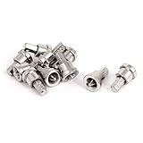 uxcell ナットドライバー　スクリューセッター　メタル製シルバートーン 　25mm長さ 6mmビット径 10個入り