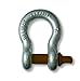 Titan 10319055 Bow Type Anchor Shackle 5/8-Inch Hot Dip Galvanized with Screw Pin, 37316 Ton WLL