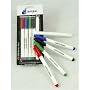 Amps CD/DVD Marker Pen Set - 1 of each Black/Red/Blue/Green + FREE Eraser Pen