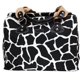 OiOi Tote - Giraffe (Black/White)