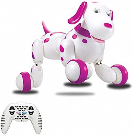 Goodhotshop 2.4G Wireless Electronic Remote Control Smart Dog Electronic Pet Puppy Educational Kids toy Dancing Dog - Pink