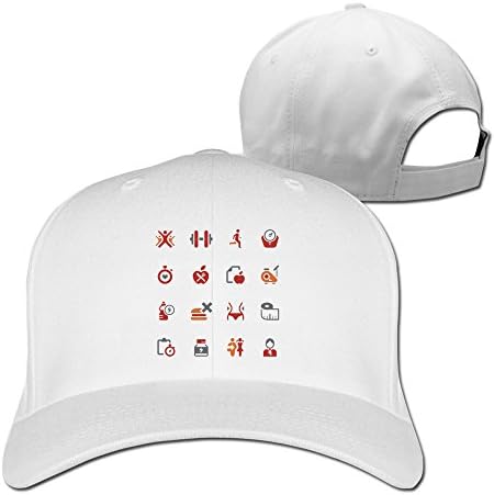 RTYUUIO Unisex Healthy Living Icons Alto Series Trucker Cap White One Size