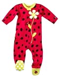 Sozo Footed Romper - Ladybug, 6 to 12 Months