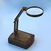 Hands Free Craft, Hobby, Gemstone Inspection Folding Brass and Hardwood Desktop Magni...