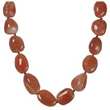 14k Yellow Gold Botswana Agate Necklace, 18
