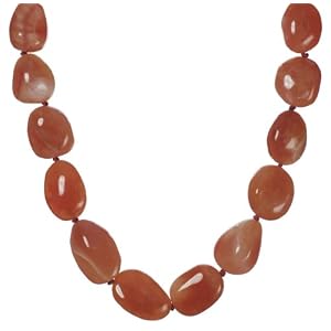 14k Yellow Gold Botswana Agate Necklace, 18 by Amazon.com Collection
