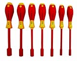 Wiha 32296 11-Piece 1000-Volt Insulated Nut Inch Driver Set