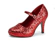 Womens Sexy High Heel Shoes 4 Inch Dorothy Shoe Wizard of Oz Red Ruby Slippers Glitter Mary Jane Shoe