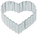 Kitchen Craft Metal Cookie Cutter - Small Fluted Heart, 5cm (2)