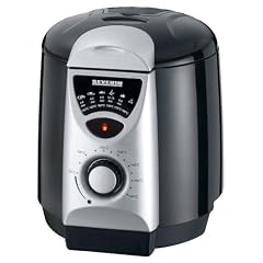 Severin FR 2408 Mini-Fritteuse mit Fondue, schwarz-silber / Beh�lter 950 ml Inhalt / Frittiermenge 200 g / 840 W