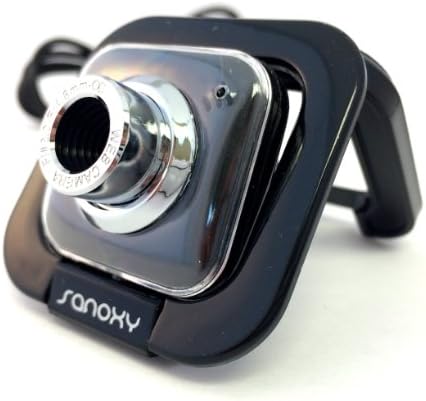 SANOXY® Notebook & PC Web Cam with built in MIC-Square Shape USB HD PC Webcam Web Camera w/ Microphone & Clip (Square Black)