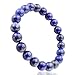 JEWELRIESHOP Unisex Synthetic Stones Healing Power Crystal Elastic Stretch 10mm Beaded Bracelet