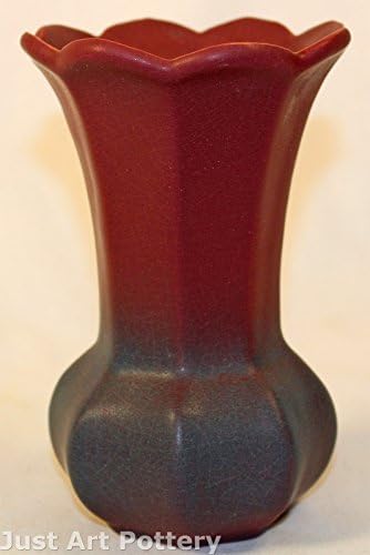 Van Briggle Pottery 1940s Scalloped Rim Vase