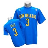 (アディダス)Adidas NBA ホーネッツ #3 クリス・ポール GAME TIME Tシャツ (ブルー) ホーネッツ