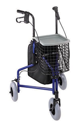 Duro-Med 3-wheel Aluminum Rollator, Burgundy On Sale