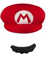 Super Mario Bros. Mario Adult Costume Hat & Mustache One Size