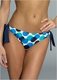 La Blanca Spot On tie side bikini brief with rings