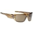 Spy Lacrosse Sunglasses - Spy Optic Addict Series Polarized Sportswear Eyewear w/ Free B&F Heart Sticker Bundle - Brown Stripe Tortoise/Bronze