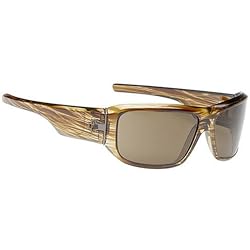 Spy Lacrosse Sunglasses - Spy Optic Addict Series Polarized Sportswear Eyewear - Brown Stripe Tortoise/Bronze