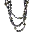 Dyed Pearl with Amethyst Stones Necklace