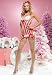  : Christmas Underwire Lace Candy Cane Mesh Garter Chemise Sexy Lingerie Intimate Apparel