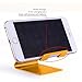 Ecandy Solid Aluminum Desktop Stand for iPhone 3G 3GS 4 4S 5 5C 5S Ipad 2 Ipad 3 Ipad 4 Ipad Mini ,iPod touch Samsung Galaxy S3 i9300 S4 9500 HTC Blackberry and most tablet (Gold)
