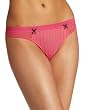 Betsey Johnson Women's Stocking Stripe Lo Rise Thong