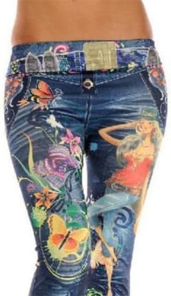 New Women's Fashion Jeans Look Skinny Jeggings Stretchy Slim Leggings Soft Pants
