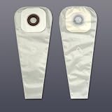 Karaya 5 One-Piece Drainable 16" Pouch with Occlusive Tape - 1 1/2" Stoma - Transparent - Box