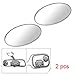 2 Pcs Round Stick-On Convex Rearview Blind Spot Mirror Set