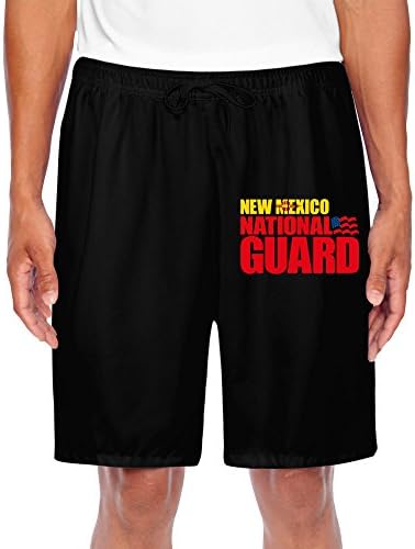 TOPNN New Mexico National Guard Mens Short Sweatpants Black