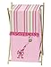 Sweet Jojo Designs Baby and Kids Clothes Laundry Hamper for for Pink and Green Jungle Friends Bedding