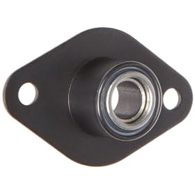 Spyraflo BFM-375-P Self-Aligning, High Performance Teflon-Bronze Bearing With 2-Bolt Hole, 3/8" Inner-Diameter Steel Flange