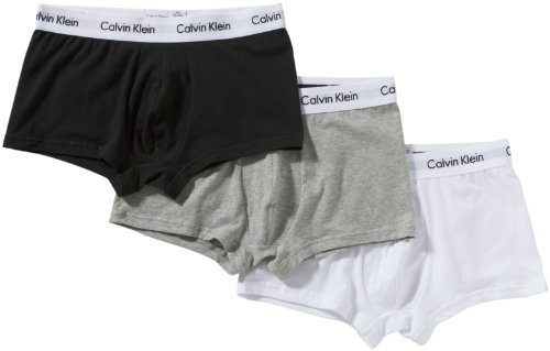Calvin Klein Short, Kurz Boxer, 3er-Pack Gr&ouml;&szlig;e 4, Farbe Schwarz/wei&szlig;/grau Preisvergleich