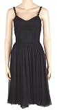 SILK CHIFFON CROCHET APPLIQUE DRESS