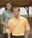 Short Sleeve Golf Polo Shirt with Tonal Micro-Stripe Pattern (Regular and Big & Tall Sizes)
