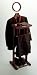 Winsome 92055 Espresso Beechwood VALET STAND WITH MIRROR COAT &amp; PANT RACKS