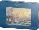 Schmidt Spiele 59802 - Thomas Kinkade, Golden Gate Bridge San Fancisco, 1000 Teile Puzzle, in Metalldose