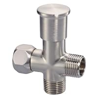 Danze D481350BN 1/2-Inch Push Pull Shower Arm Diverter, Brushed Nickel