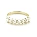 9ct Yellow Gold Ladies Pearl Eternity Ring - Free Delivery - Finger Sizes L to Z Available
